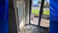 Photo shows damage at Mamma G’s Ristorante Italiano in Henrietta after vandalism