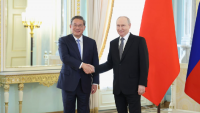 Chinese Premier Li Qiang meets with Russian President Vladimir Putin