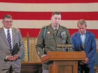Retention Battalion Commander LTC Daniel Fritz joins efforts with Gov. Pillen to bring Veterans to Nebraska