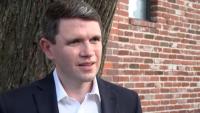 Democratic Senate candidate James Talarico speaks to ABC13 during campaign blitz across Houston area