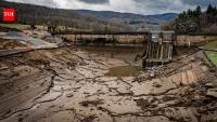 Pennsylvania began draining a lake after engineers found seepage at its dam; the $5.5 million rehabilitation project could begin in 2026 or 2027