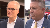 Kansas Senate debate: Sen. Roger Marshall, Adam Hamilton debate Iran war, gas prices