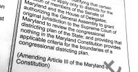 What happens after Maryland voters change the state Constitution?