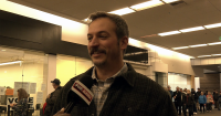 Alaska lieutenant governor candidate Zac Johnson votes early in Anchorage