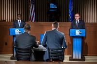 Crowley, Tiffany spar over taxes, data centers and abortion in only debate of governor’s race