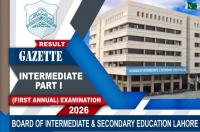 BISE Lahore class 11th official results gazette 2026: PDF Download