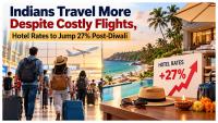 Indians Travel More Despite Expensive Flights, Hotel Rates Set To Surge Nearly 27% After Diwali Amid Festive Rush