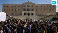After France, thousands of students, teachers march through Greek capital to protest high cost of living