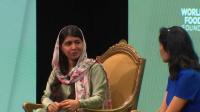 Nobel Peace Prize winner Malala Yousafzai advocates for girls' education at World Food Prize event
