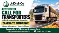 UniGrainCo invites bids for six-month maize transport services to Zimbabwe