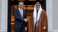 Crown Prince of Abu Dhabi arrives at Prime Minister’s Office in Athens to discuss strengthening strategic partnership between UAE, Greece