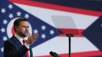 JD Vance mocks heckler's hair at Ohio rally as protester removes MAGA hat and yells at VP