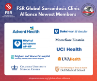 Foundation for Sarcoidosis Research Welcomes Nine New Members to the FSR Global Sarcoidosis Clinic Alliance (FSR-GSCA)