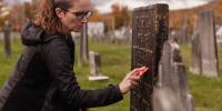 ‘It’s like journalism, but for dead people’: Meet the Vermont woman who turned a pandemic gravestone-cleaning hobby into a social media feed