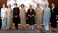First Ladies of Kyrgyzstan, Uzbekistan, Turkey, Lebanon and Pakistan visit exhibition on child well-being in Samarkand