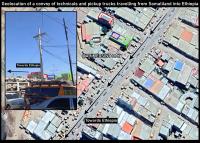 Open-source tracker says convoy of technicals crossed from Berbera into Ethiopia at Wajale, and says a cargo plane from the UAE landed in Dire Dawa