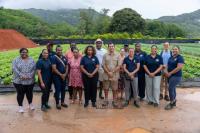 Parliamentarians explore climate adaptation and renewable energy at Geffroy’s Farm