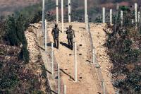 North Korea fortifies border with triple electric fences