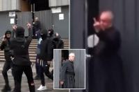 Italian priest gives middle finger to mob of masked rioters who chased scared tourists into church
