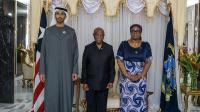 President of Republic of Liberia receives Shakhboot bin Nahyan