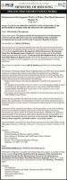 Ministry of Housing – Special Procurement Notice Works – Infrastructure Development Works at Wales, West Bank Demerara, Region 3