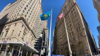 Kazakhstan’s flag raised on Wall Street in New York to mark Republic Day