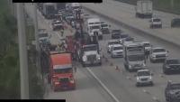 Vehicle fire blocks right lane on Florida’s Turnpike South near Boynton Beach exit