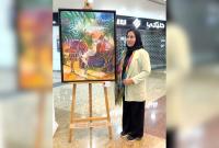 Artist gives modern touch to traditional desert themes