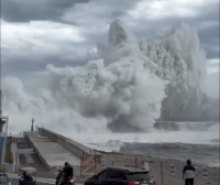 Typhoon Chambi batters Asia: One dead and hundreds injured in Taiwan as China and Japan brace for impact