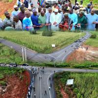 Barrow Inaugurates 13.9km URR Roads, Insists Development Must Reach Every Gambian