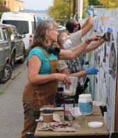 Art on Memorial Field fence visualizes history, eyes future