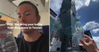 Man brings plastic bottle on 2-week Taiwan holiday, recycles it in S’pore after returning
