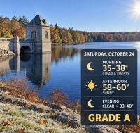 Rhode Island Weather for October 24, 2026