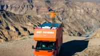Couple travels through 10 African countries in solar-powered motorhome with battery storage