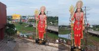 60-ft Nayanthara cutout erected for Mookuthi Amman 2 in Tamil Nadu