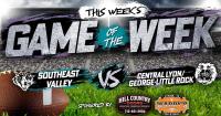 Game of the Week: Central Lyon/George-Little Rock vs. Southeast Valley