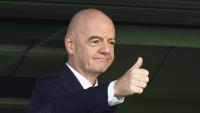Infantino laughs off resignation question as FIFA election looms