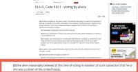 Six More Resident Aliens Arrested for Illegally Voting in U.S. Elections
