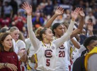 “This Is a Little Weird”: South Carolina Star Reflects on Sharing the Floor With Chloe Kitts and Ashlyn Watkins Reunite With Team