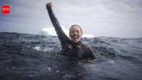 ‘Scariest thing I’ve ever done’: Meet Molly Carlson, the Canadian cliff diver who becomes the first woman to dive off a free-standing iceberg