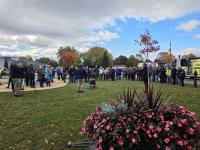 Village of Champlain plants tree to symbolize connection with Canadian neighbor