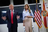 Trump votes early in Florida ahead of Georgia rally