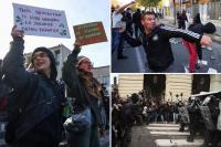 Europe falls under siege as demonstrators battle police, set fires in cities across continent