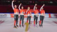 Canadian Ice Maples claim gold in women's relay at Short Track World Tour in Vancouver