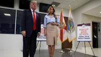 Trump, Melania cast early in-person ballots in Florida for US midterm elections