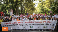 Thousands march in Madrid for higher pensions and protection against...