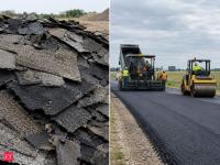 In 1991, Minnesota mixed factory-made shingle scrap into Highway 25 near Mayer; by late 1995, the asphalt performed at least as well as control sections