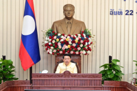 Lao Government Reviews Economic Performance, Security and Digital Transformation