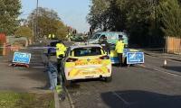 Teenage boy is killed and three other people are rushed to hospital after car 'being pursued by police' crashes into Audi: Teen, 17, is arrested