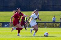 Photos: Iowa soccer soars over the Trojan defense